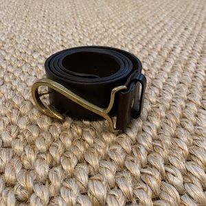 Vineyard Vines Leather Fish Hook Belt - Size 34